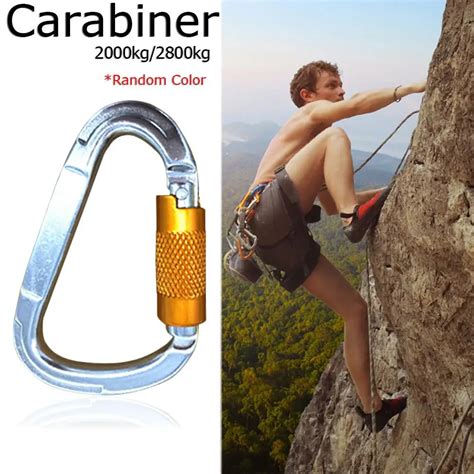 25KN Professional Carabiners D Shaped Climbing Security Safety Master ...