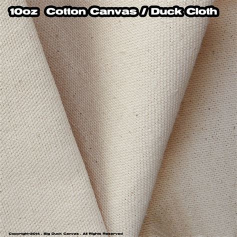 Natural Color COTTON CANVAS Fabric Weight 10 Oz by the Yards - Etsy