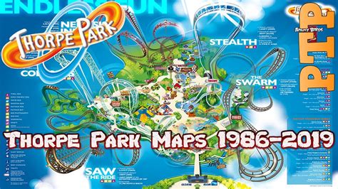 Thorpe Park Maps 1986-2019 - YouTube