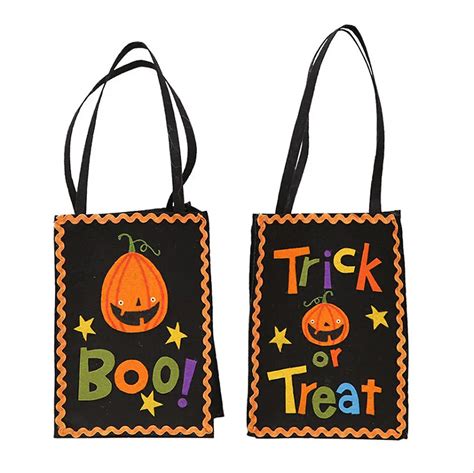 Halloween Candy Bag Gift Bags Pumpkin Trick or Treat Bags Sacks ...