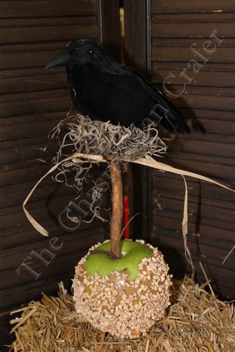 Crow on Caramel Apple