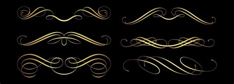 gold dividers vector 7737433 Vector Art at Vecteezy