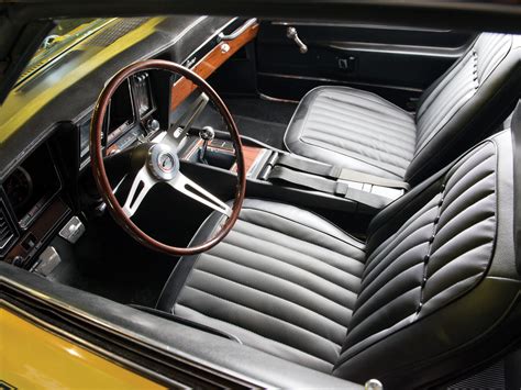 1969, Chevrolet, Camaro, S s, 396, Classic, Muscle, Interior Wallpapers ...