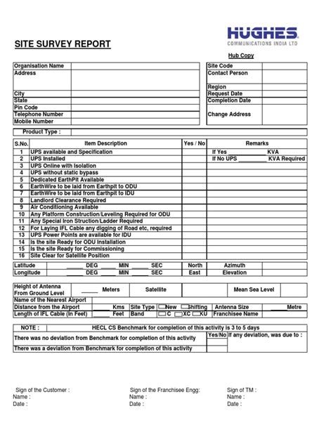 Site Survey Report Format | Surveying | Airport