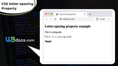 CSS letter-spacing Property