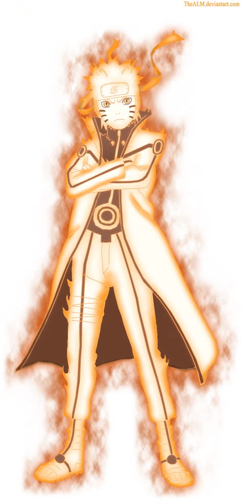 Naruto Nine Tails Chakra Mode by Dattexx on DeviantArt