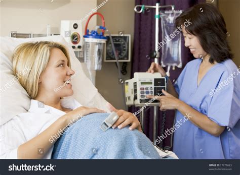 Pregnant Woman Lying Hospital Bed Stock Photo 17771623 | Shutterstock