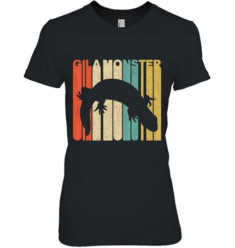 Vintage Retro Style Gila Monster Silhouette