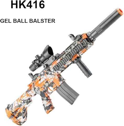 GELRIZTY HK416 Gel Ball Blaster - Battery Operated Gel Soil Water ...