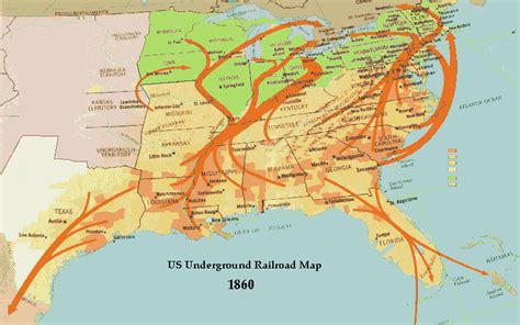 Underground Railroad Map Routes