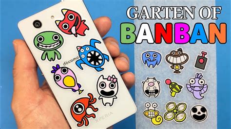 Garten of BanBan 1/2/3 Stickers DIY & Drawing🤩Very Easy！Funny Paper ...