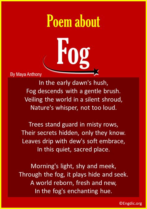 10 Best Short Poems About Fog - EngDic