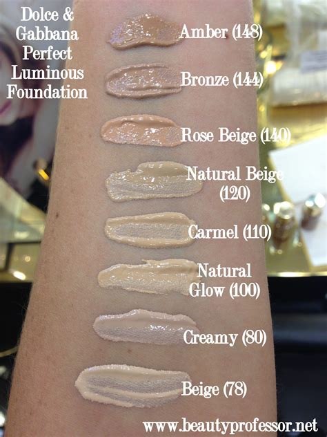 Dolce and Gabbana Luminous Foundation Swatches! - Beauty Professor