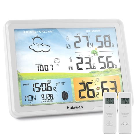 Buy Weather Station Wireless Indoor Outdoor Weather Stations with ...