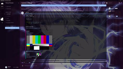 Theme Killua HxH Hanter for Discord download on VSThemes.org