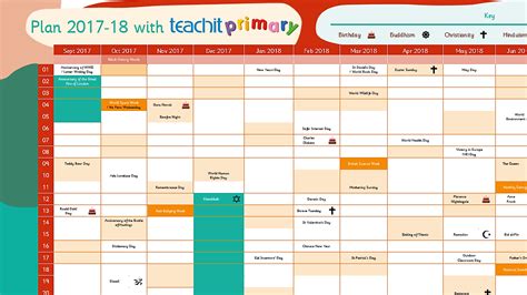 Teachit Primary gives away downloadable year planner as classroom tool ...