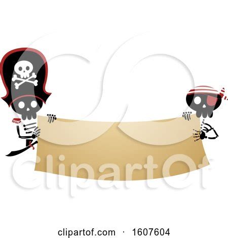 Pirate Banner Clipart Posters, Art Prints by - Interior Wall Decor #1607604