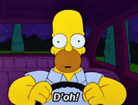 Homer Simpson Doh GIF - Homer Simpson Doh Dammit - Discover & Share GIFs