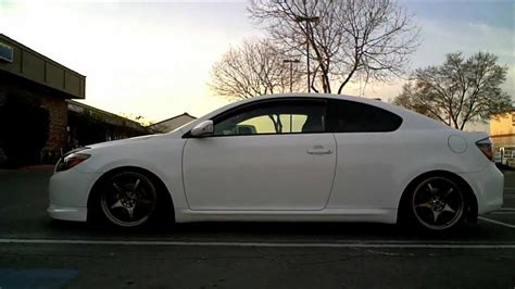 2009 Scion TC lowered on 17" Titanium 5Zigen FN01R-C's and B&G RS2 ...