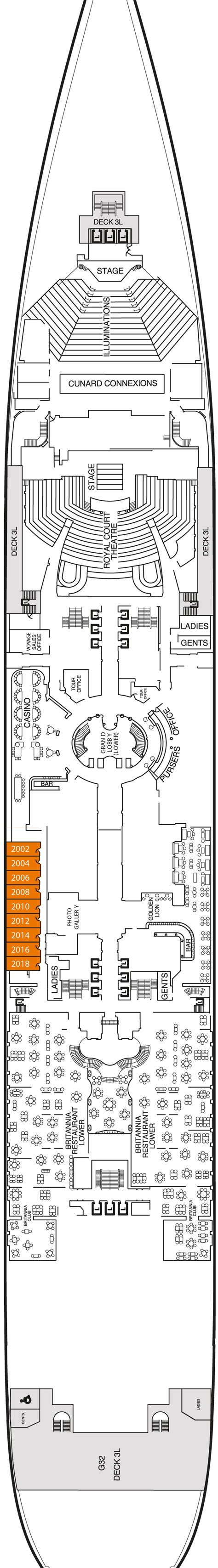 Deck Plans- Queen Mary 2 - Planet Cruise