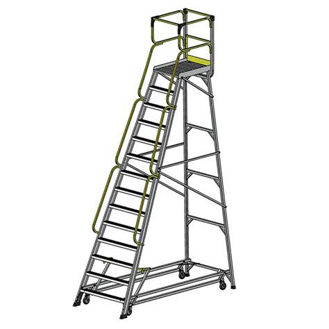 Bailey FS13599 14 Step 170kg 3866mm Aluminium Access Platform Ladder