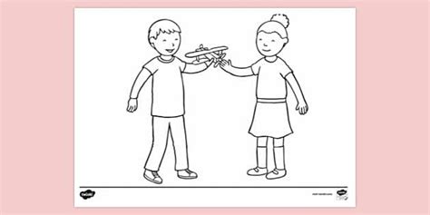 Taking Turns Coloring Pages