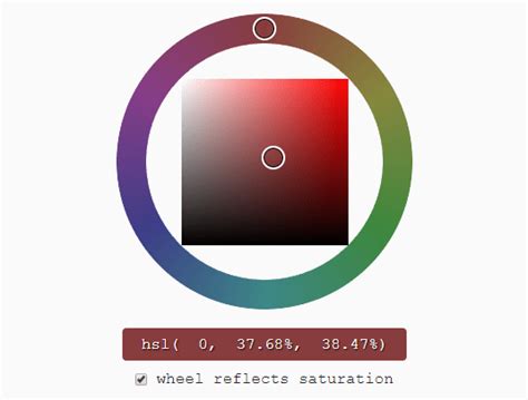 Mobile-friendly HSV/HSL Color Picker - Reinvented Color Wheel | CSS Script