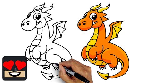 How To Draw A Cartoon Dragon