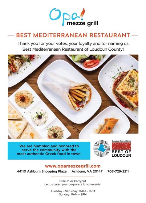 Free Delivery on your next catering order from Opa! Mezze Grill ...