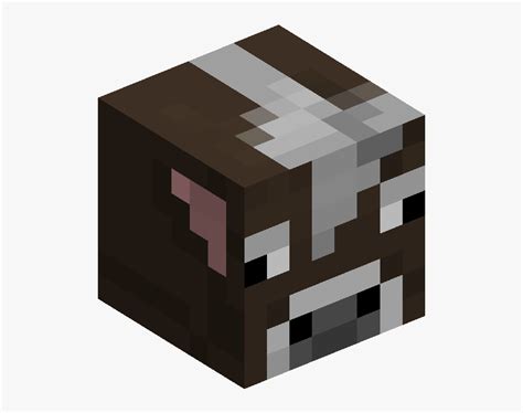 Cow Head - Cow Head Minecraft Top, HD Png Download - kindpng