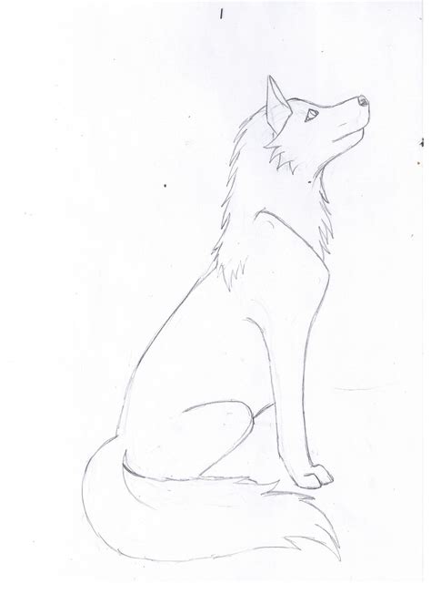 wolf drawing - Clip Art Library