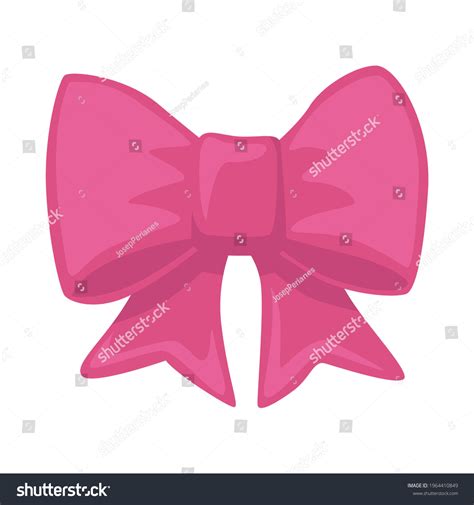 Ribbon Sign Emoji Icon Illustration Pink Stock Vector (Royalty Free ...