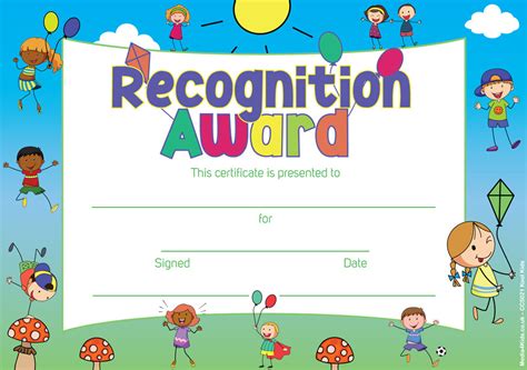 Kids Awards Certificates Certificate Of Achievement Template Award ...