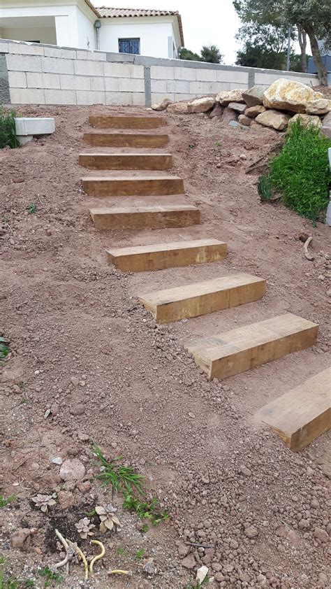 Building garden steps | Garden stairs, Sloped backyard landscaping ...