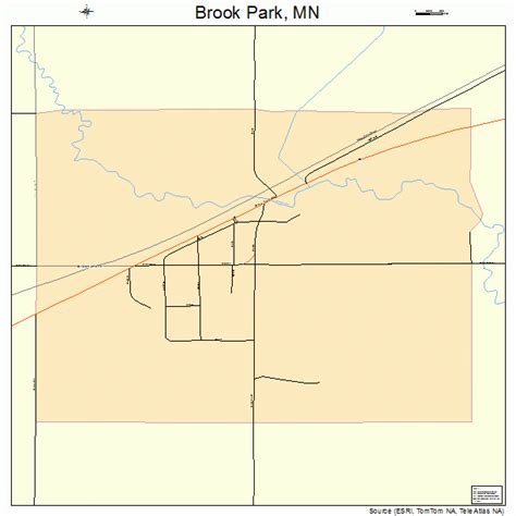 Brook Park Minnesota Street Map 2707984