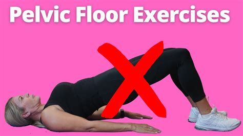 5 Pelvic Floor Exercises that are MISLEADING Many Women! - YouTube