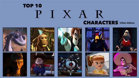 Top 10 Pixar Villains by Media201055 on DeviantArt