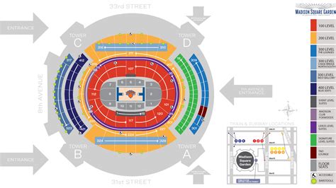 Madison Square Garden Seat Map | MSG | Official Site