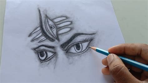 Lord Shiva Shankar easy drawing // bole nath step by step drawing ...