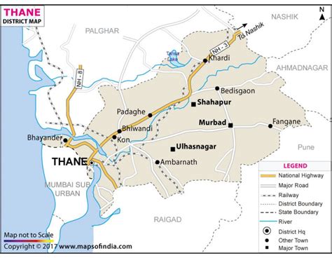 Buy Thane District Map