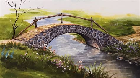 historic bridge,picturesque bridge,stone bridge painting,OLD BRIDGE ...