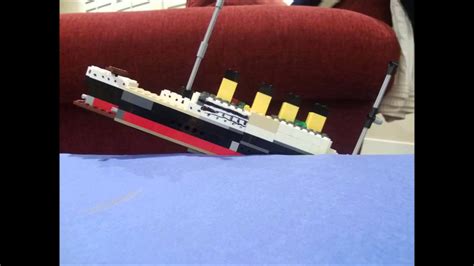 LEGO Titanic Model Sinking