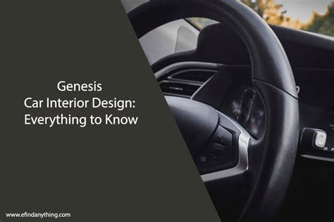 Genesis Car Interior Design: Everything to Know