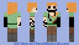 Distorted Alex (slimer) Minecraft Skin