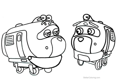 Chuggington Coloring Pages Two Characters - Free Printable Coloring Pages