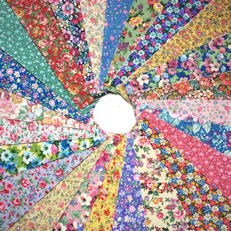 LIGHT Colorful Vintage Bouquet 2.5" Jelly Roll fabric quilting strips ...