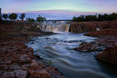 Falls Park, Sioux Falls, South Dakota, USA