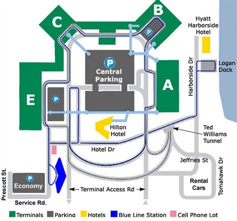 Terminal A Logan Airport Map | Printable Templates Free