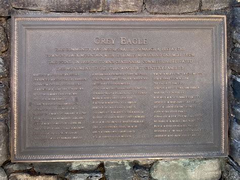 Grey Eagle Historical Marker