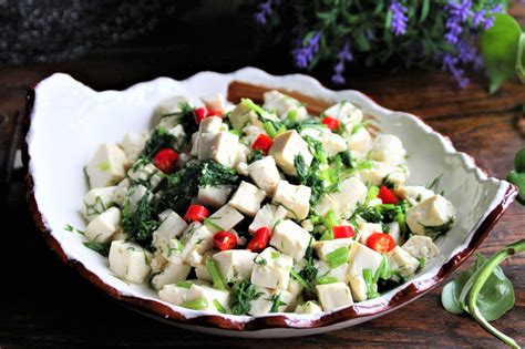 Easy Tofu Salad With Fennel Fronds Recipe - Easyfoodcook